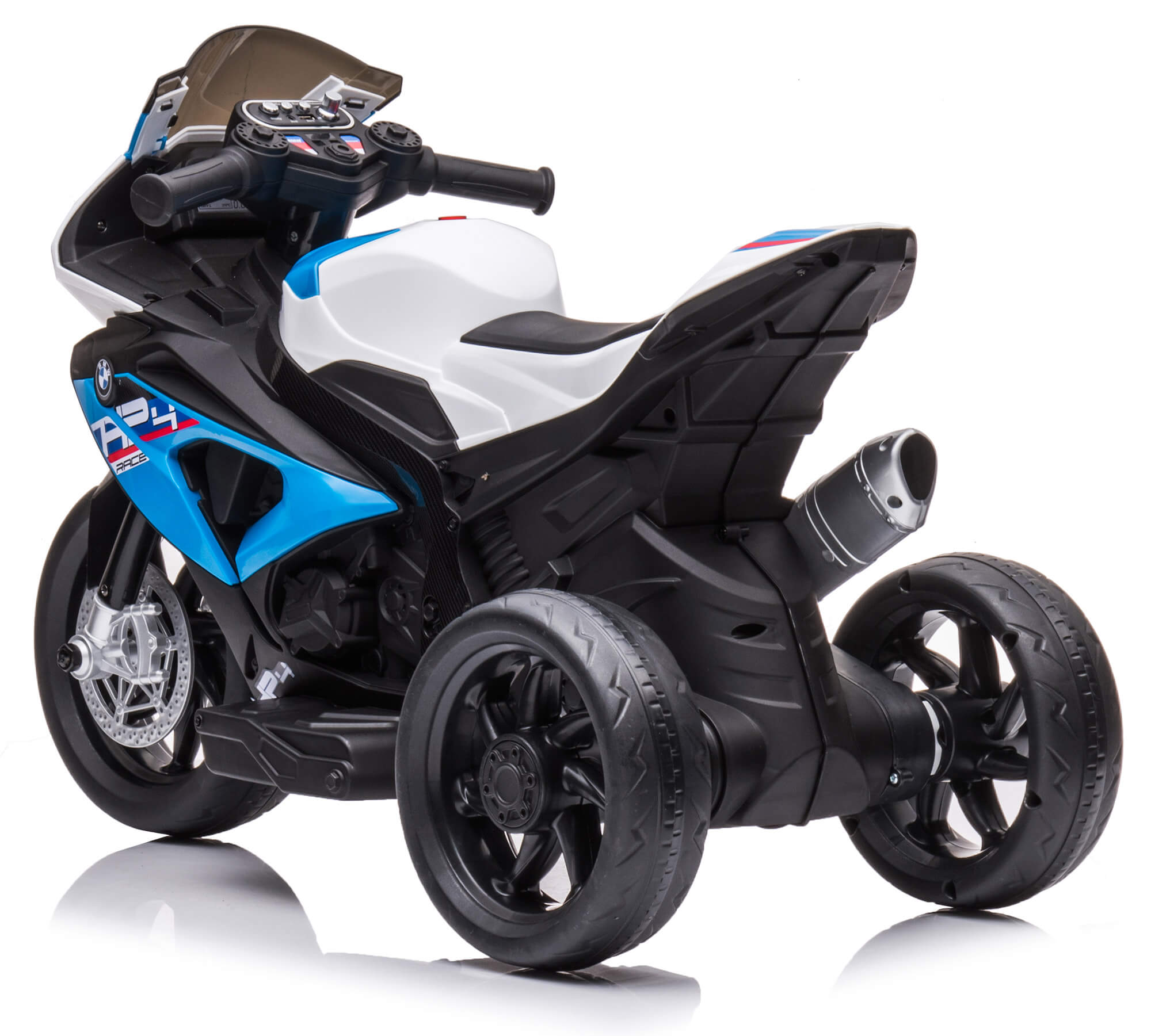 Moto Elettrica per Bambini 12V con Licenza BMW HP4 Sport 3R Blu