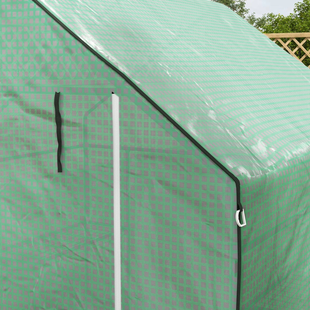 Serra da giardino con porta, finestre e ripiani 3 livelli ¨C zephmum ¨C 140x143x190 cm