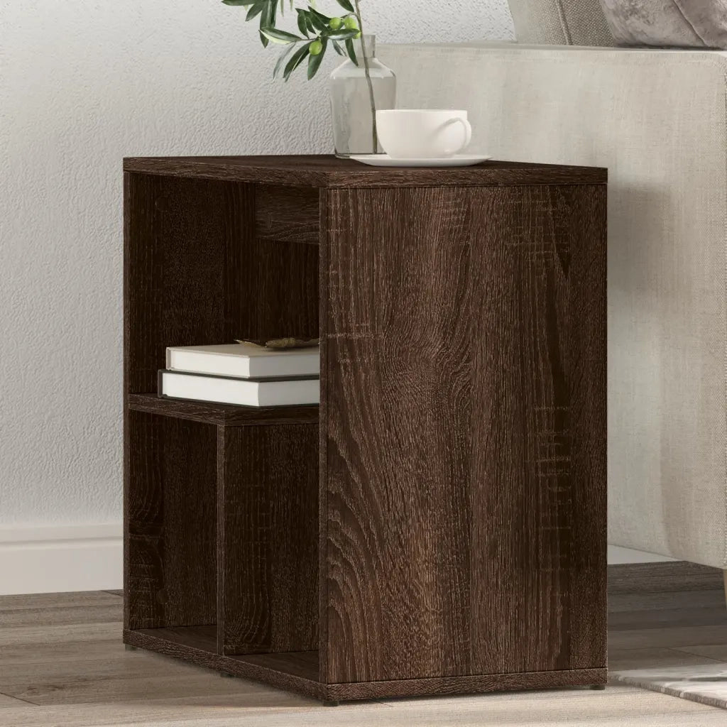 Tavolini 2 pz | Tavolo laterale Rovere Marrone 50x30x50 cm in Legno Multistrato