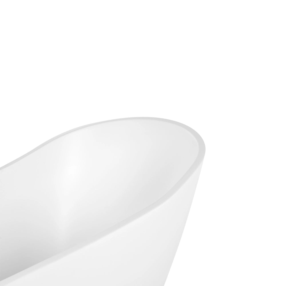 Vasca da bagno freestanding in acrilico bianco opaco 170 x 75 cm bagno moderno