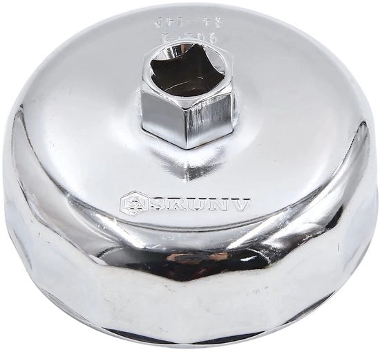 Strumento di rimozione filtro olio manuale - Utile per l'automobile - 84 mm chiave a dado - Ideale per il mantenimento - Costruzione metallica - Adatto per diverse applicazioni