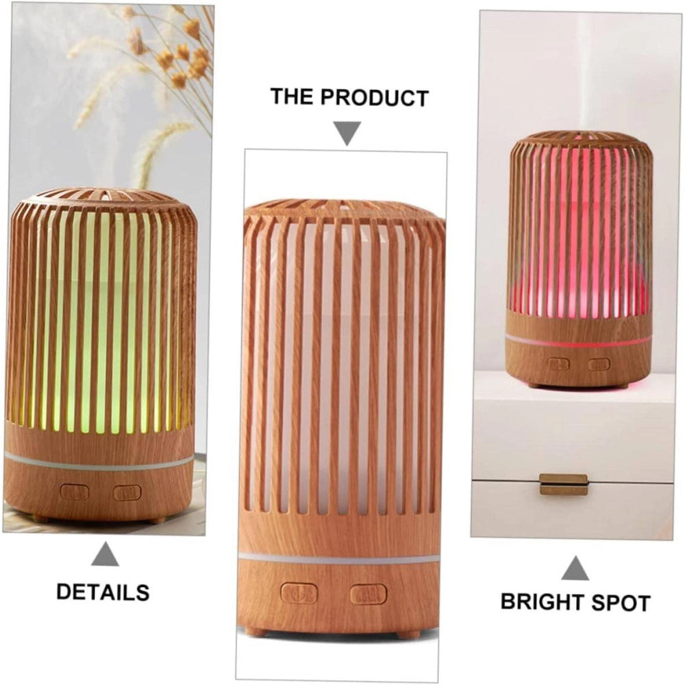 Trade Shop - Umidificatore Per Ambiente Aromaterapia Oli Essenzili Con Luce Notte Profumatore -