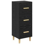 Credenza | Madia | Buffet da pranzo | Armadio da pranzo Rovere nero 34.5 x 34 x 90 cm Legno multistrato