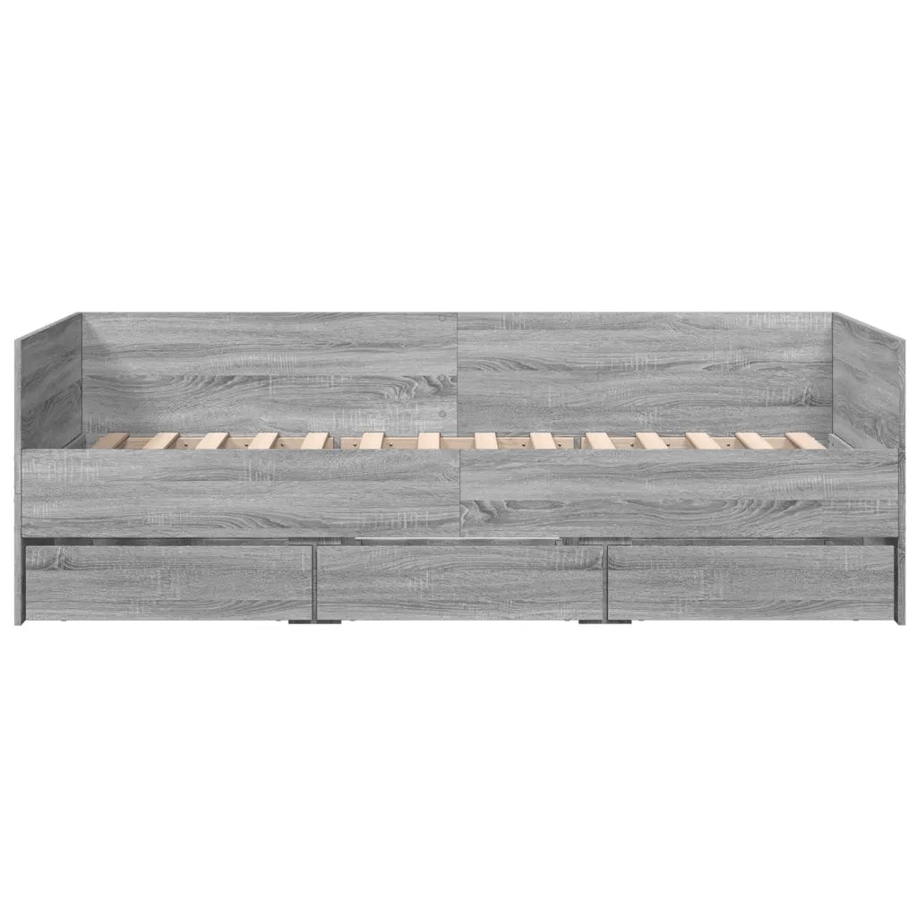 Divano Letto con Cassetti senza Materasso 100x200 cm 3280816