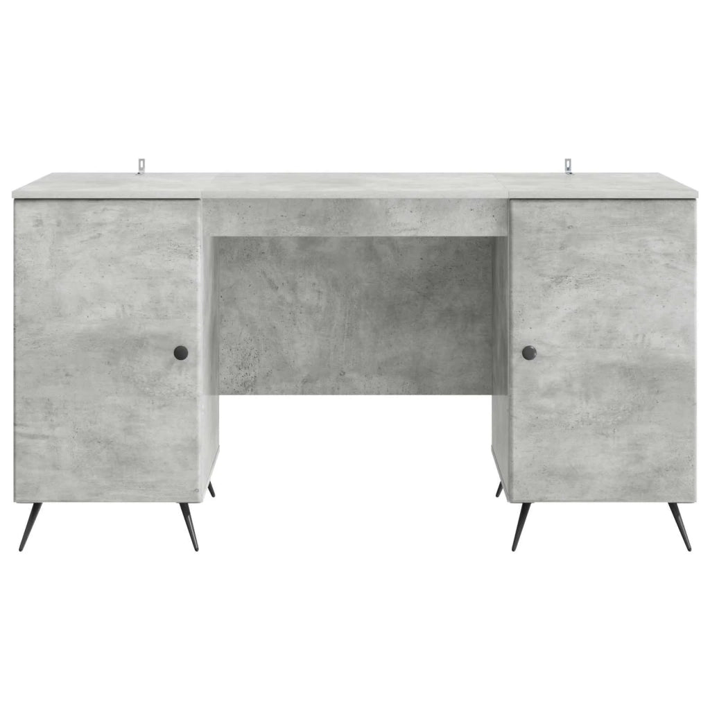 Scrivania con lo scaffale Grigio Cemento 142,5 x 50 x 75 cm 3414633