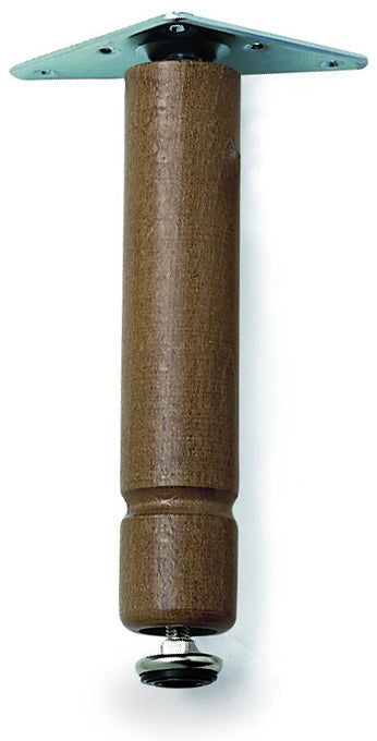 PIEDINO REGOLABILE CON PIASTRA  Col. Noce cm. 10 20.00 pz