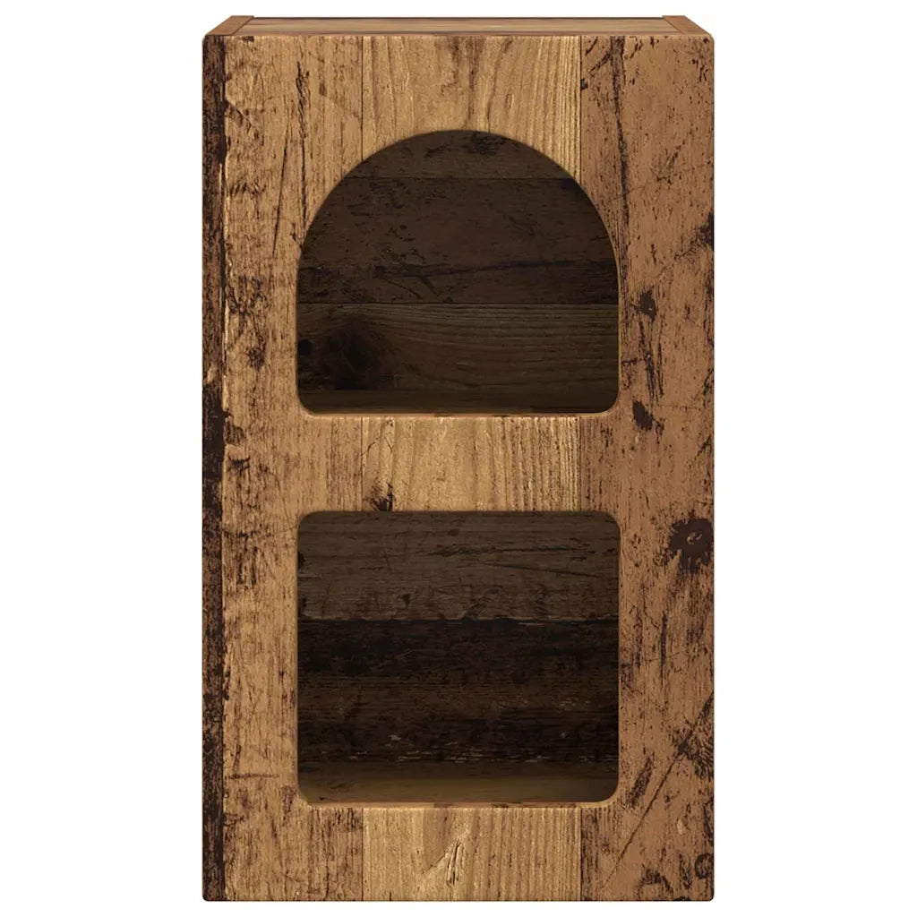 Comodino 2 pz-Set di 2 Tavolino da notte Legno vecchio 29.5 x 35 x 50 cm