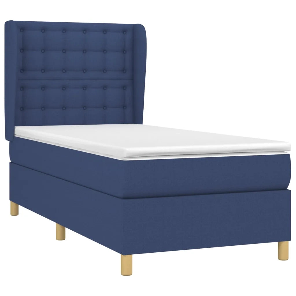 Giroletto a Molle con Materasso Blu 90x190 cm in Tessuto 3128811