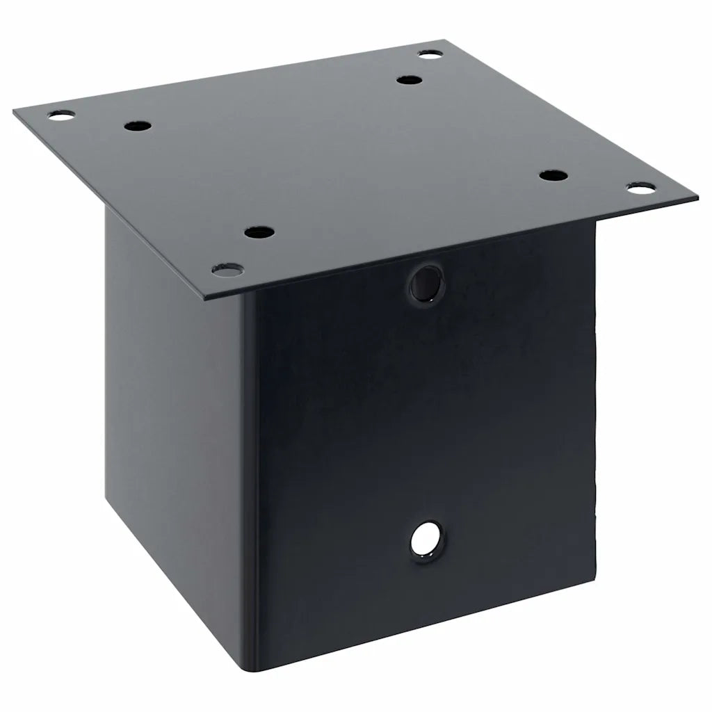 Basi per Pali Quadrati 4pz 141x141mm Acciaio Verniciato Polvere