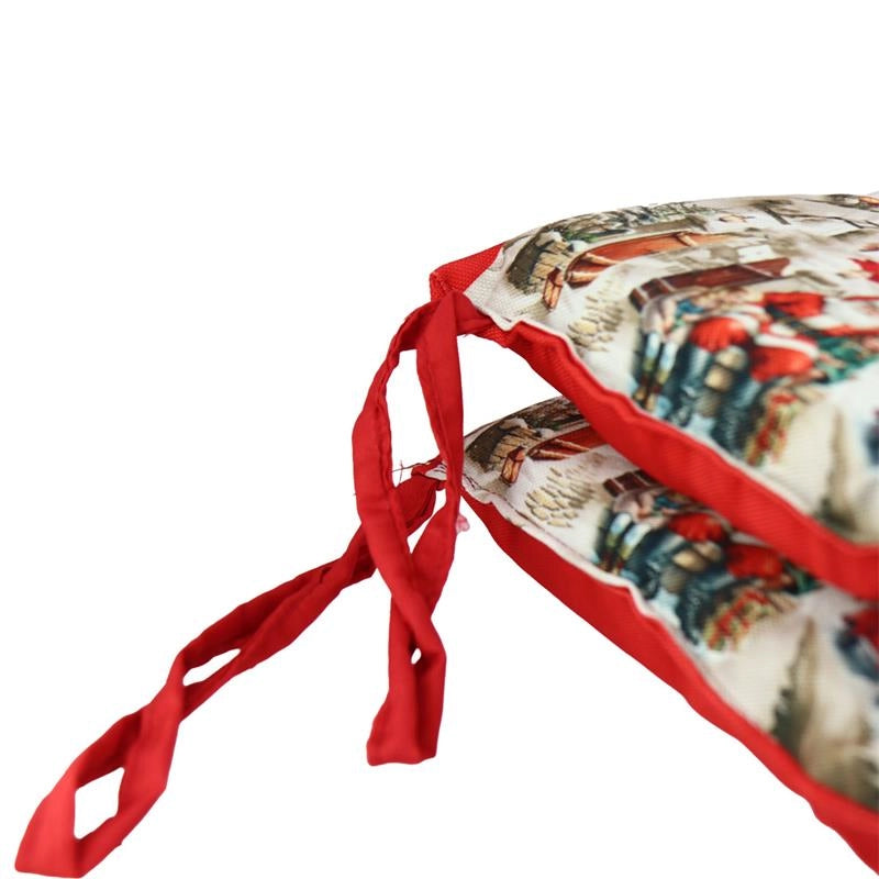 SET 6 CUSCINI NATALIZI DA SEDUTA DIMENSIONI 40X40 - COLORE ROSSO