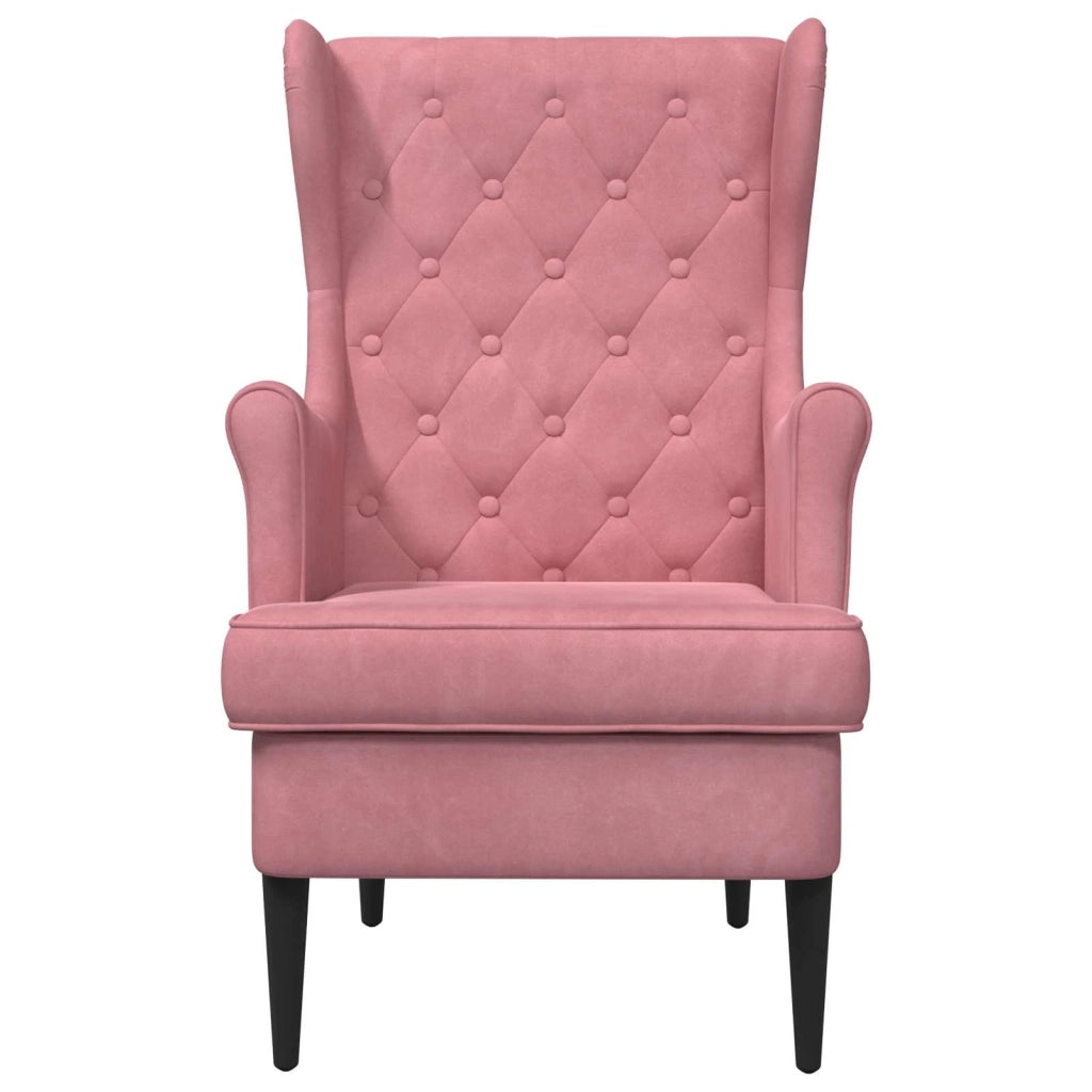 Poltrona Rosa Velluto