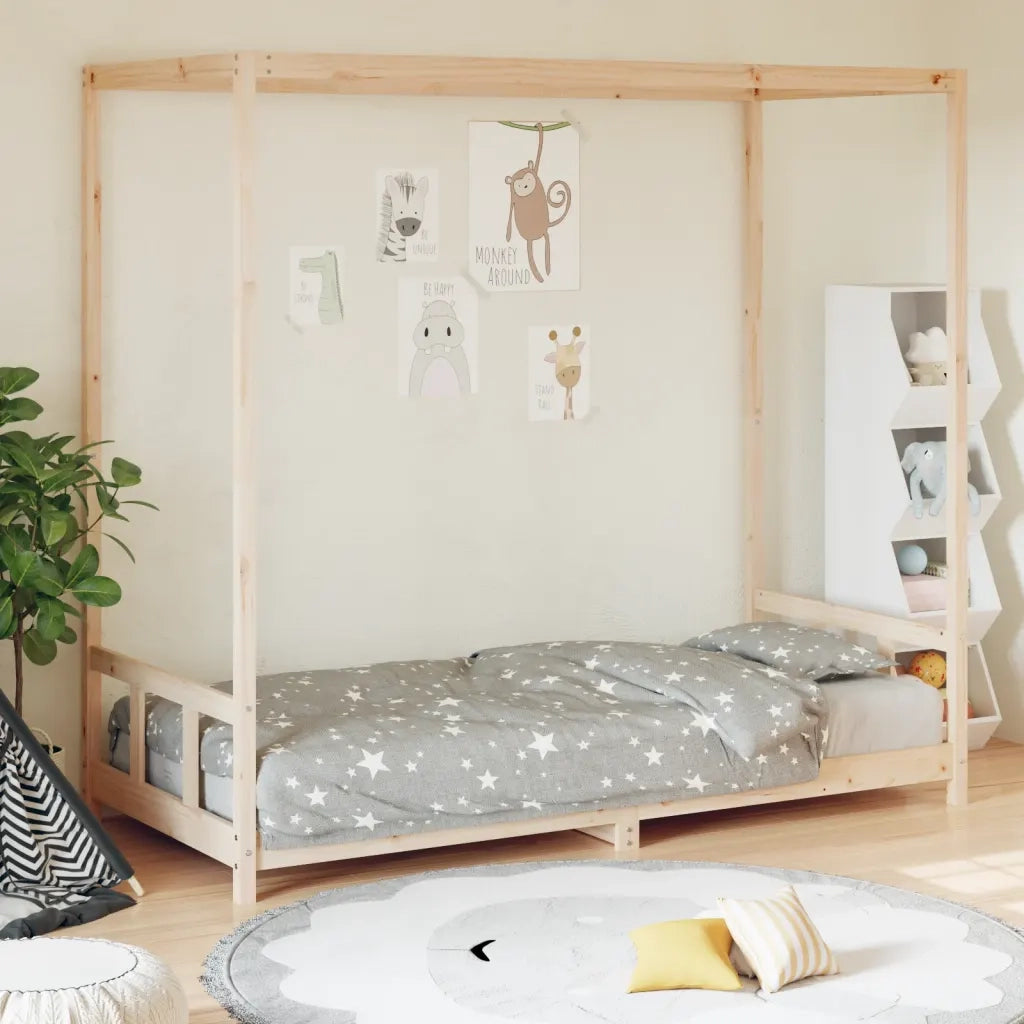 Giroletto per Bambini 90x190 cm in Legno Massello di Pino 834516