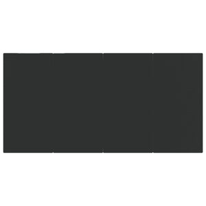 Set da Pranzo da Giardino 7 pz Nero in Rattan PVC