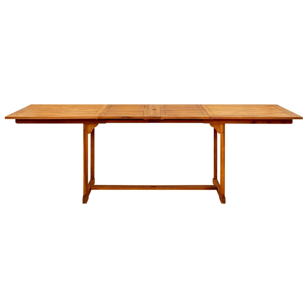 Tavolo da Pranzo per Esterni (160-240)x100x75cm Massello Acacia 316566