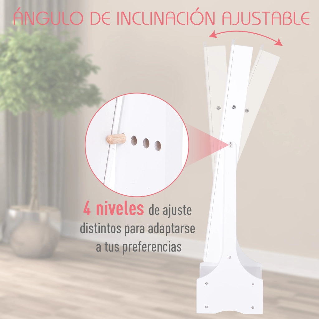 Cassettiera da Toeletta con Specchio e Luci LED ¨C zephmum ¨C 45x36x150cm