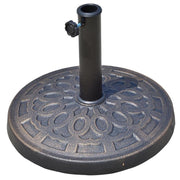 BASE PER OMBRELLONE ROTONDA IN RESINA 44 X 33 CM COLORE MARRONE