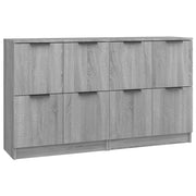 Buffet credenza cassettiera armadio mobile contenitore organizer per cucina soggiorno salotti set di 2 Sonoma 60 x 30 x 70 cm in legno ingegnerizzato grigio 02_0036954
