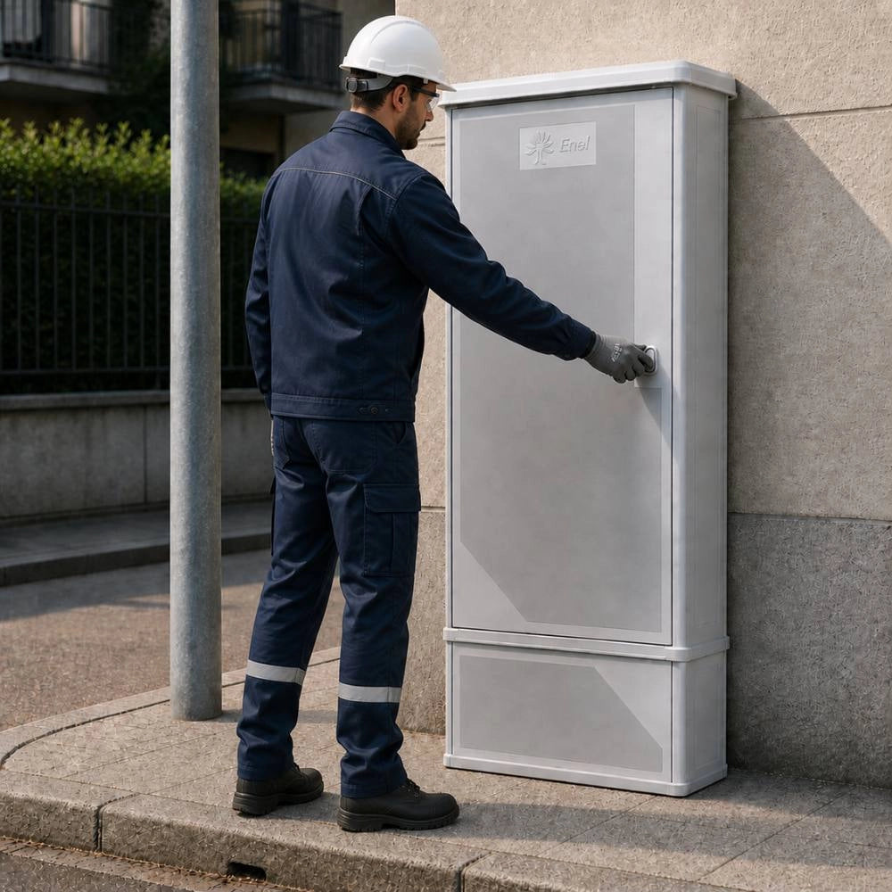 Armadio in vetroresina dkc conchiglia per gruppi di misura trifase