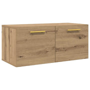 Armadietto a Muro | Mobile a Parete rovere artigianale 80 x 36.5 x 35 cm