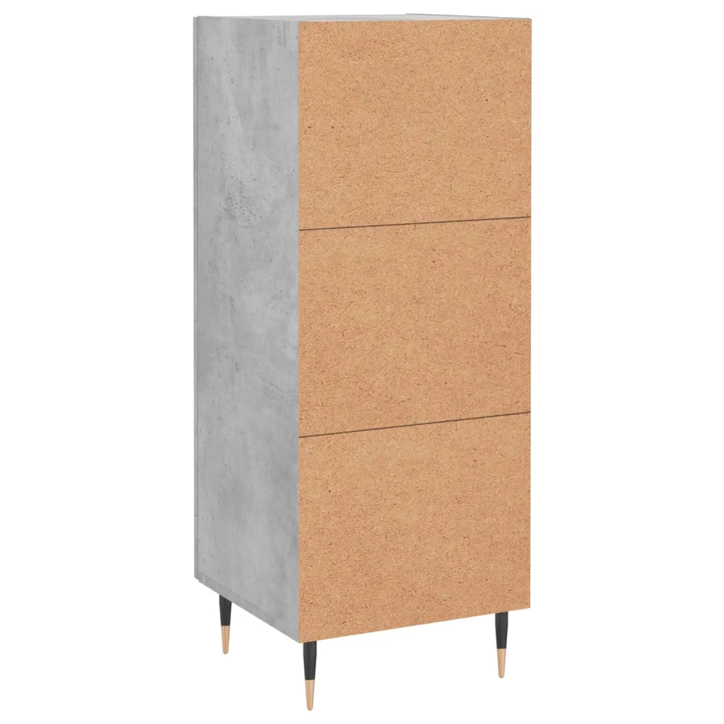 Credenza | Madia | Buffet da pranzo | Armadio da pranzo Grigio Cemento 34,5x34x90 cm in Legno Multistrato