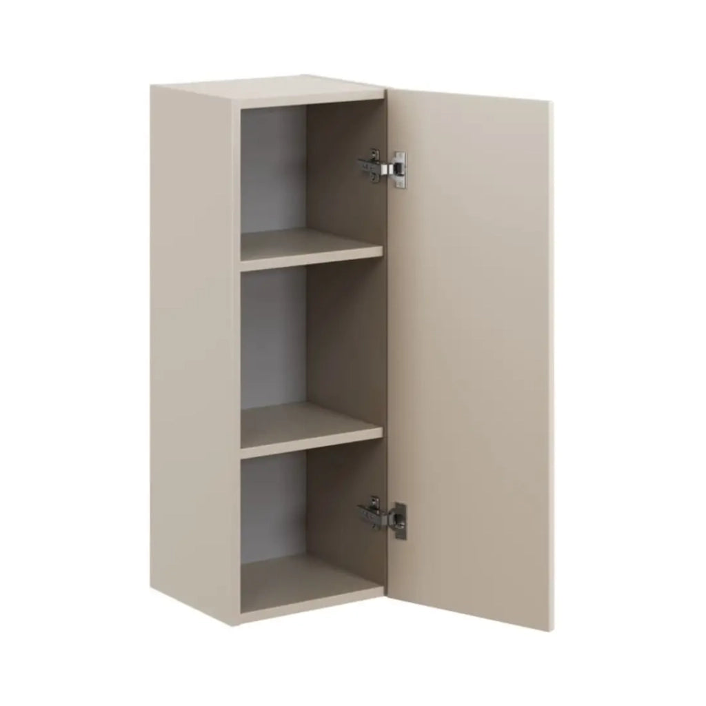 Set da bagno BELLA: mobile sottolavabo 60cm + lavabo incassato bianco + colonna contenitore