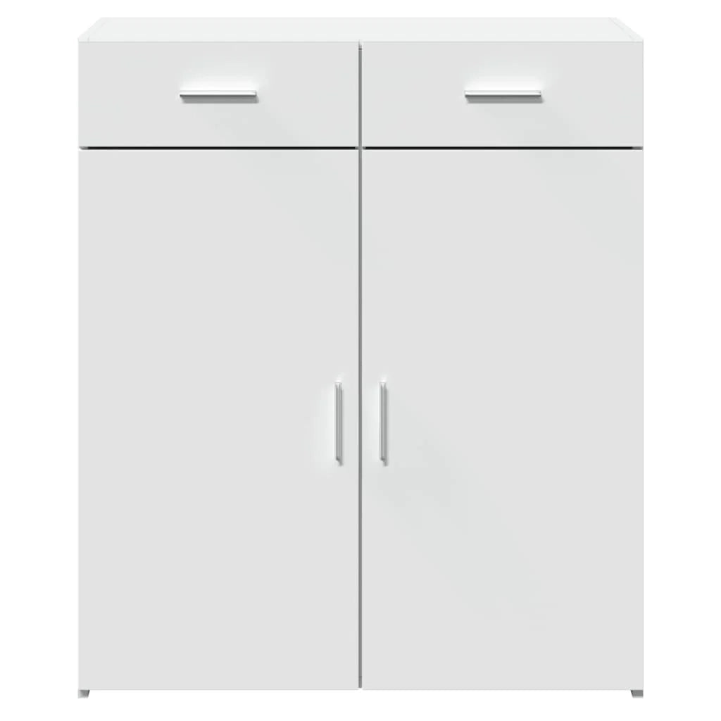 Buffet credenza cassettiera mobiletto mobile contenitore organizer per cucina soggiorno salotto 80 x 42,5 x 93 cm legno ingegnerizzato bianco 02_0030521