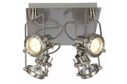 Plafoniera industriale satinata Fiji 2 4xGU10 Reality