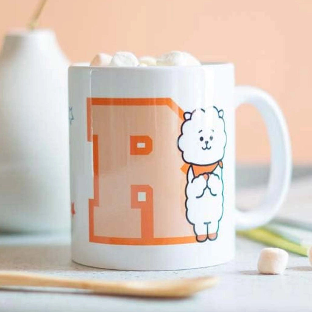 Tazza in ceramica Capacità 300 ml Design Kind, Amante, Foodie RJ Bianco Line Friends BT21