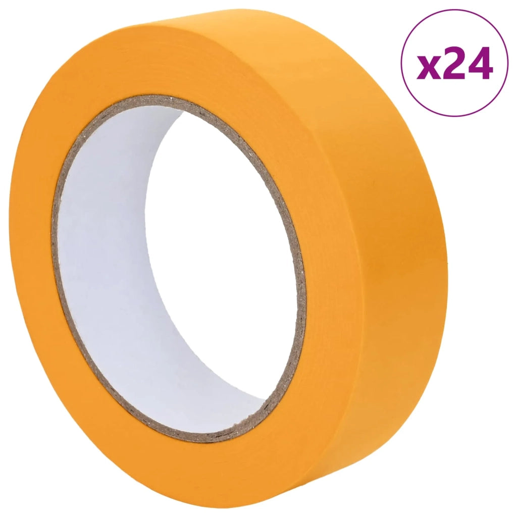 Nastri Adesivi per Pittori 24 pz Giallo 25mm x 50m Carta CFW6204358