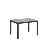 Tavolo allungabile 120/224x90 cm Everyday Evolution colore cemento telaio e gambe antracite