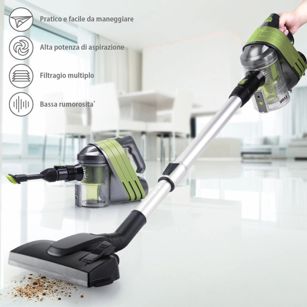 Trade Shop - Aspirapolvere Scopa Elettrica 2 In 1 Dustbuster Ciclonico Senza Sacchetto 600w -