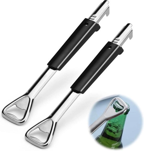 Potopener in acciaio inossidabile - apripetali manuale - apribottiglie - accessori da cucina per uso quotidiano - adatto per anziani e persone con mani deboli - 2 pezzi.