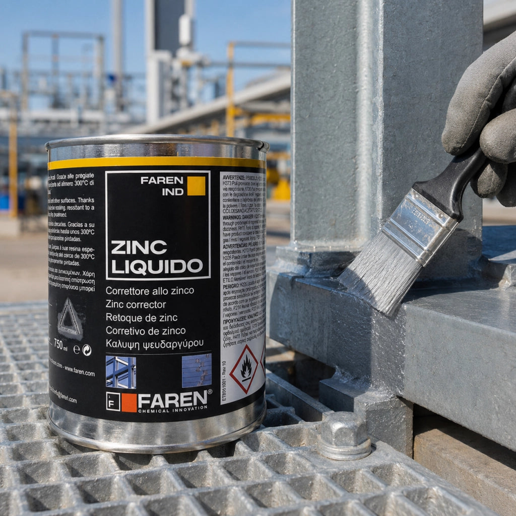 Faren zinc zincante a freddo puro 98% brillante resistente alte temperature 750ml