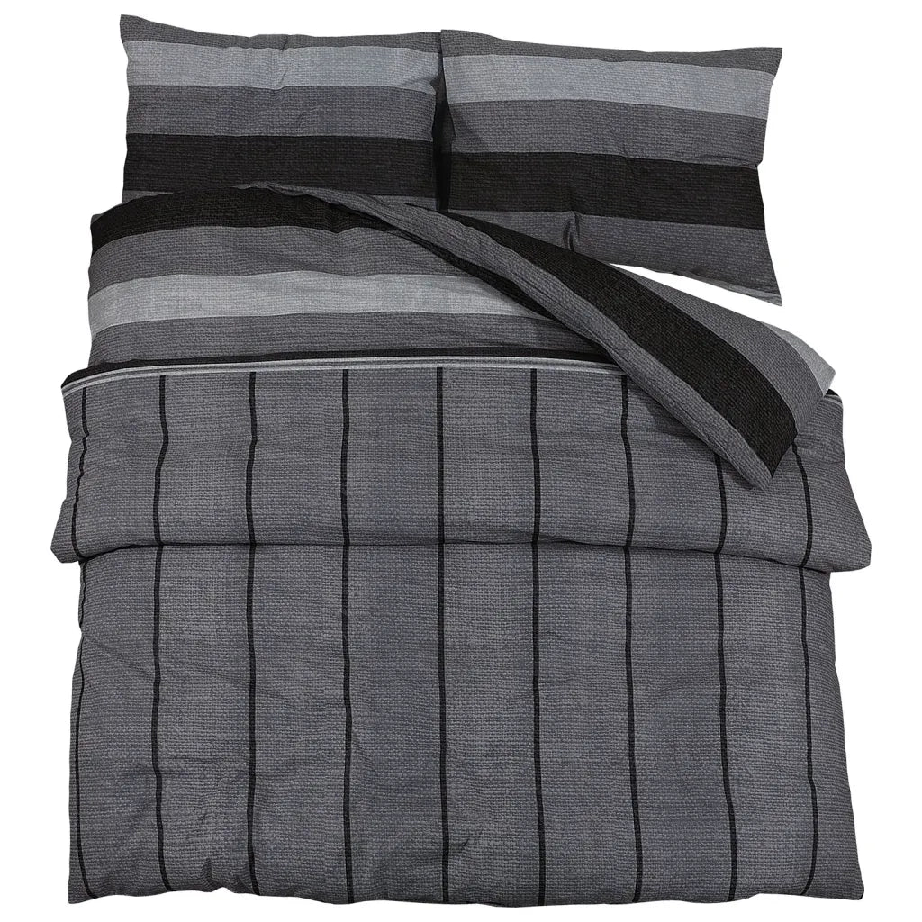 Set Copripiumino Grigio Scuro 135x200 cm in Cotonecod mxl 87763