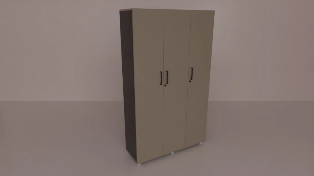 Libreria contenitore per archivio documenti a 3 ante cm. 120x40x198,8h