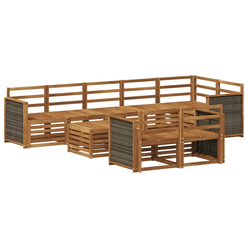 Set divani Legno di Acacia Massello 3384525