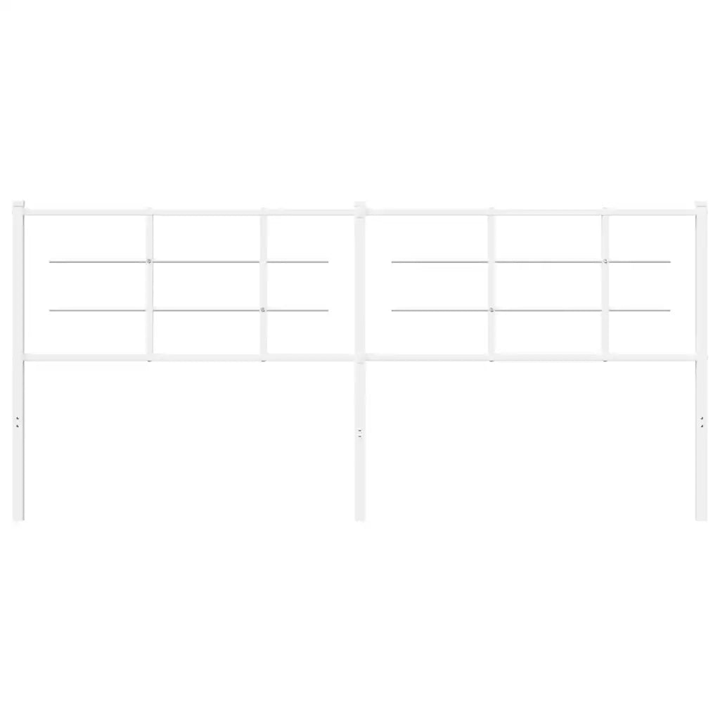 Testiera in Metallo Bianco 193 cm