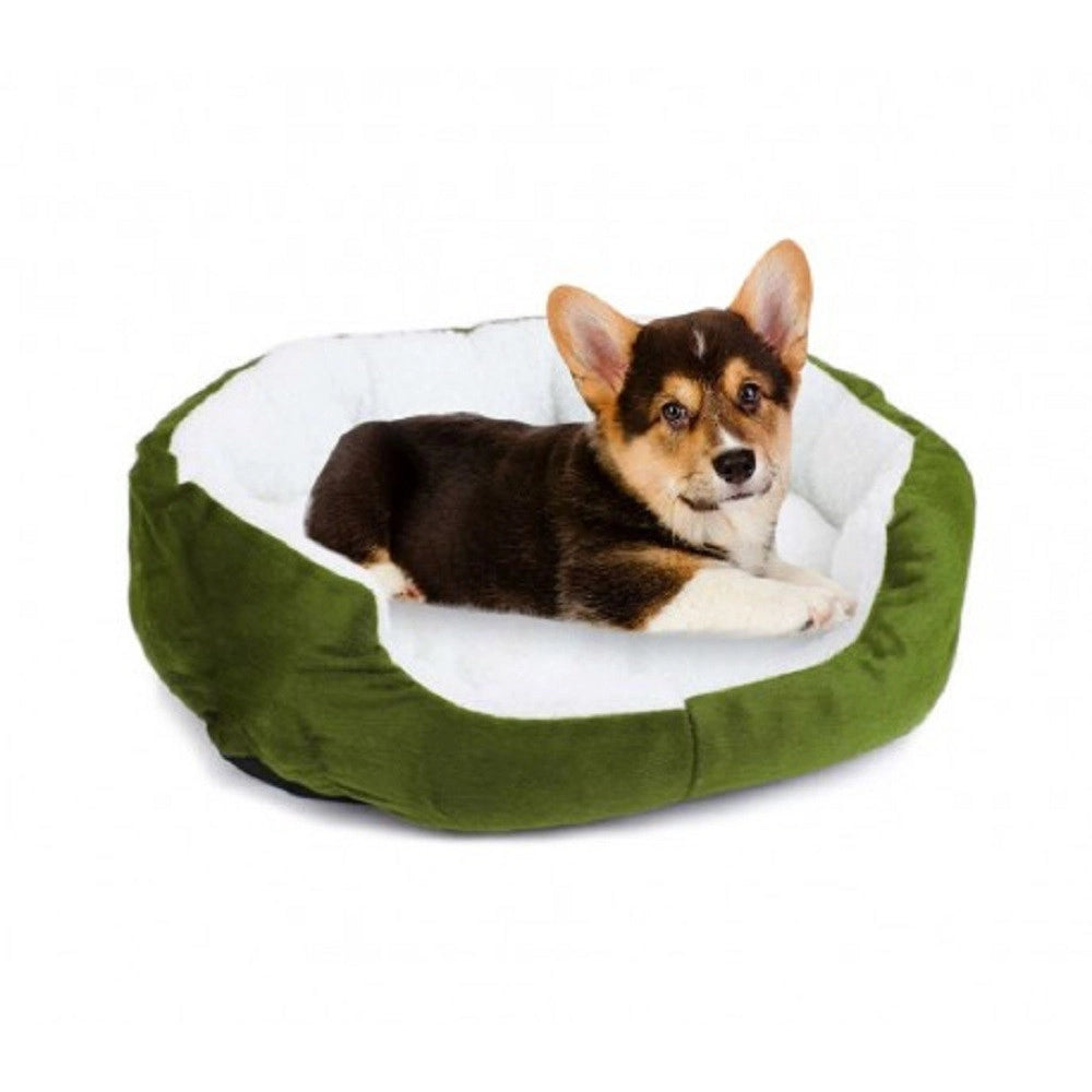 Trade Shop - Cuccia Morbida Per Cani E Gatti Inverno Caldo In Pile 42x30x15cm Con Cuscino -