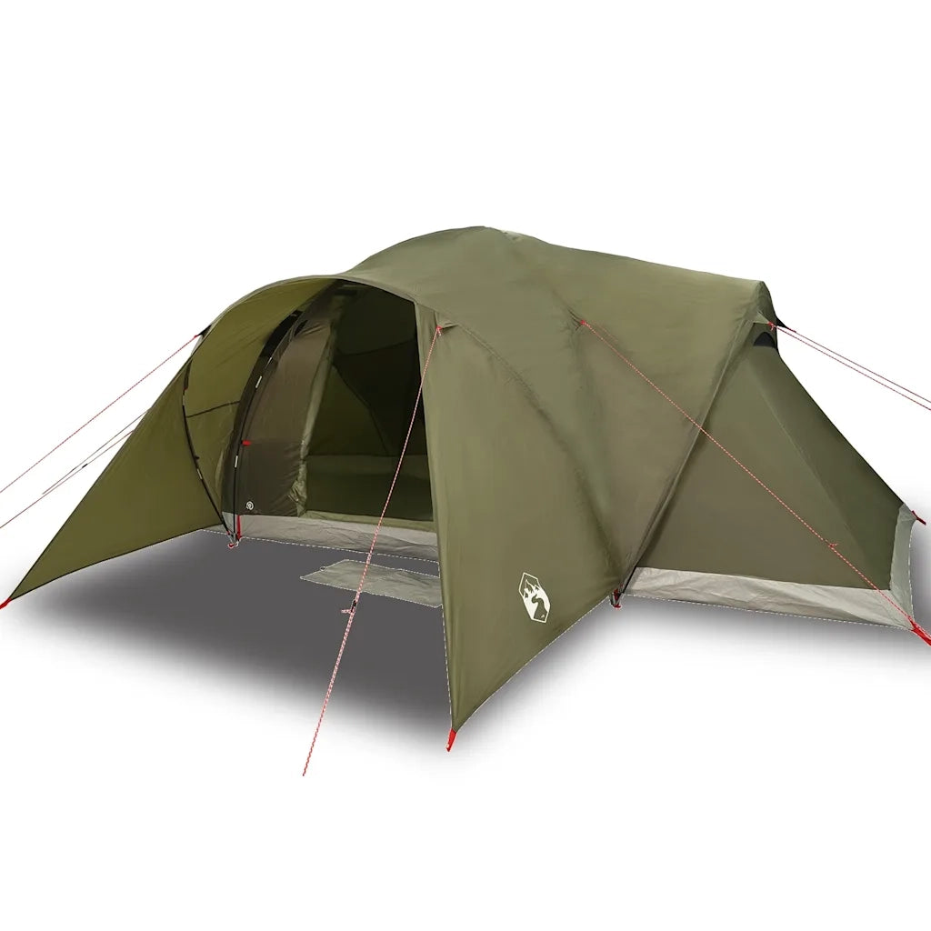 Tenda Familiare a Cupola 6 Persone Verde Oliva Impermeabile 4009470