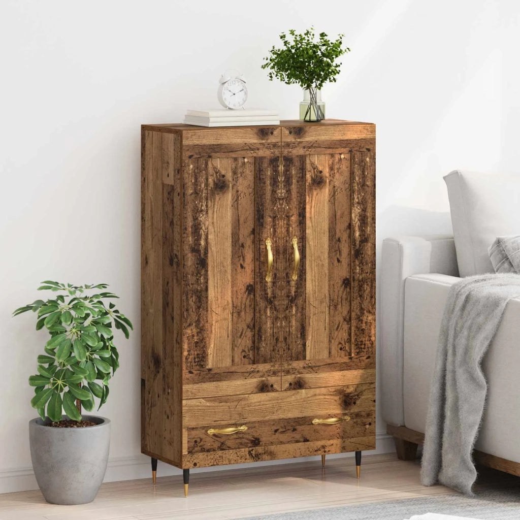 Credenza | Madia | Buffet da pranzo | Armadio da pranzo Legno vecchio 69,5 x 31 x 115 cm Legno multistrato