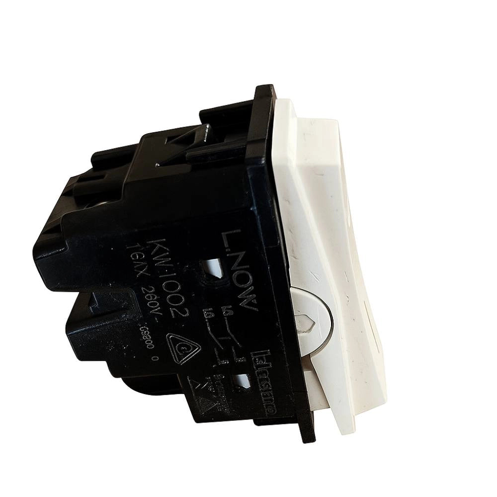 bticino living now interruttore bipolare illuminabile 16ax 250vac *** colore bianco, confezione 1
