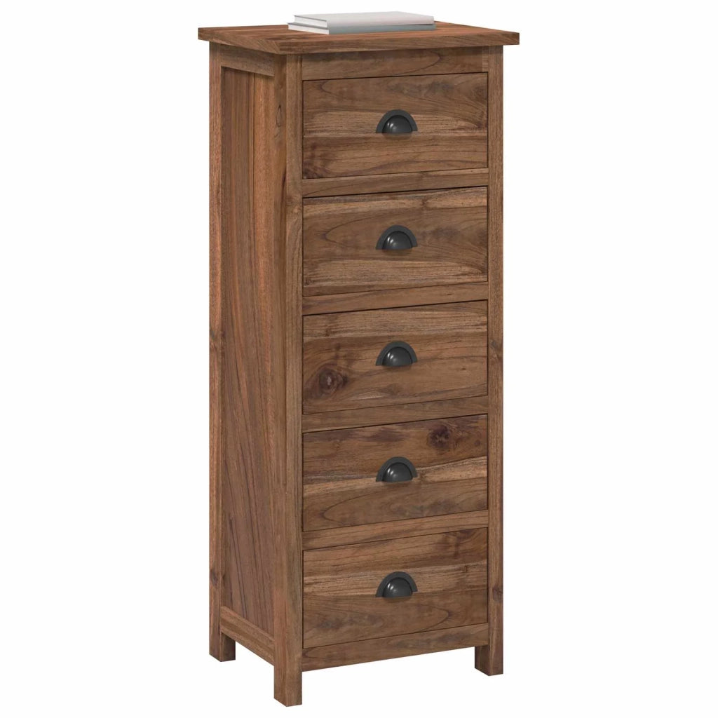 Cassettiera Naturale 45 x 35 x 110 cm Legno di teak solido 42017962
