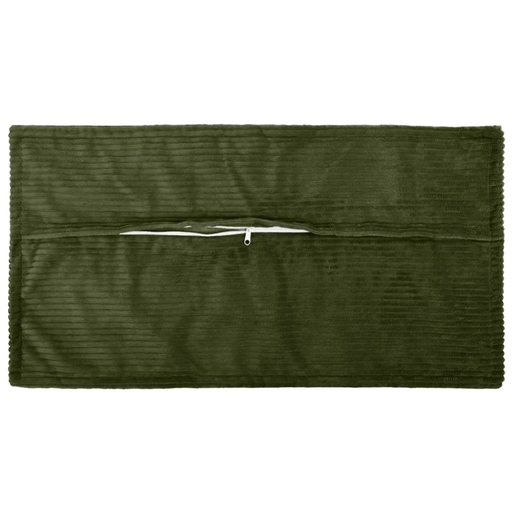 Federa 6 pz HOUTEN Verde 40 x 70 cm corduroy 917835