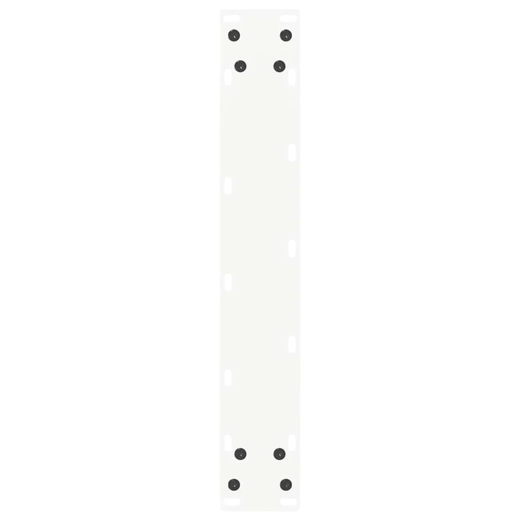 Set di 2 gambe per tavolo da bar a forma di U 40 x 110-111 cm estetica moderna con piedini regolabili acciaio bianco 02_0057481