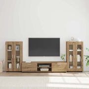 Set mobile TV FLORIN 3 pcs Rovere artigianale Legno multistrato
