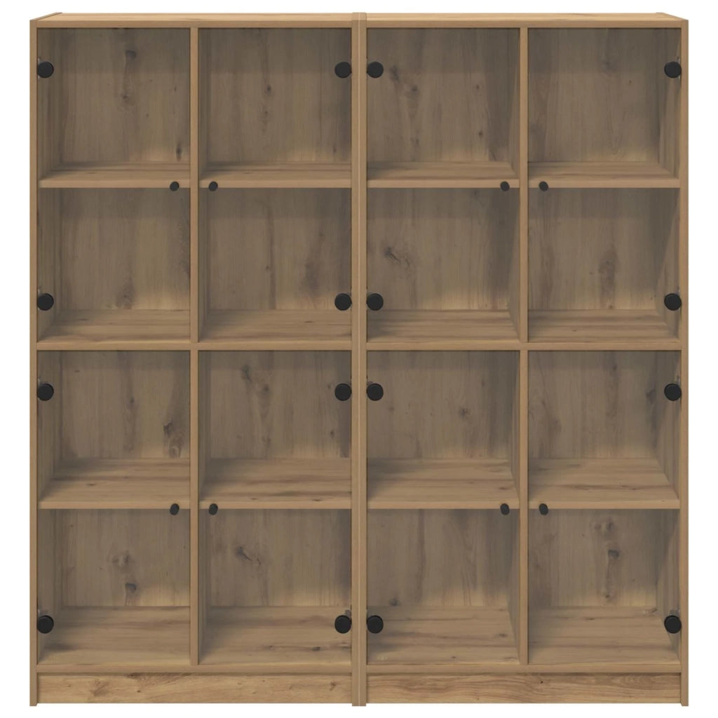 Credenza 2 pcs Rovere artigianale 68 x 37 x 142 cm 3402645