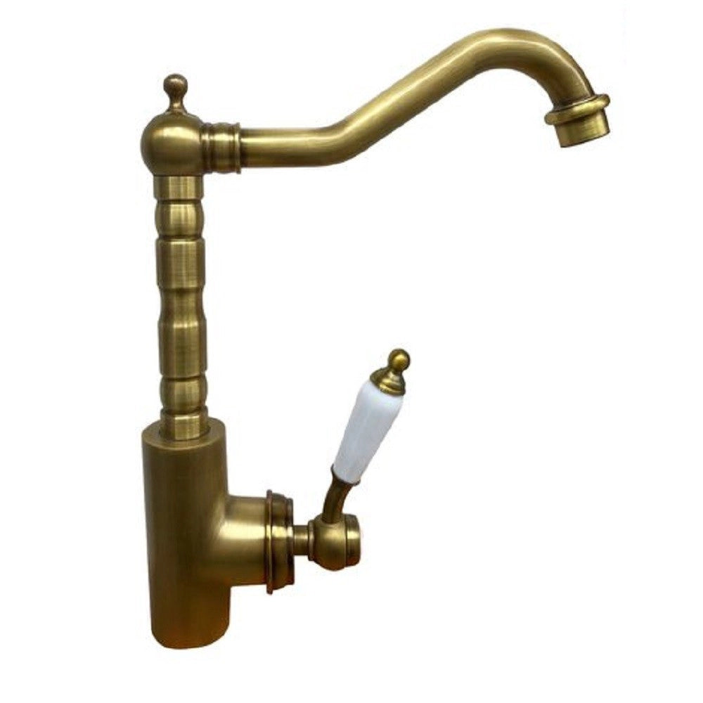 Trade Shop - Rubinetto Cucina Miscelatore Per Lavello Lavabo Lavandino A Canna Alta 87196 -