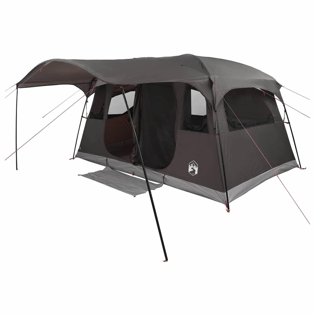 Tenda a tunnel con tetto Marrone Grigio 366 x 244 x 198 cm 42029016
