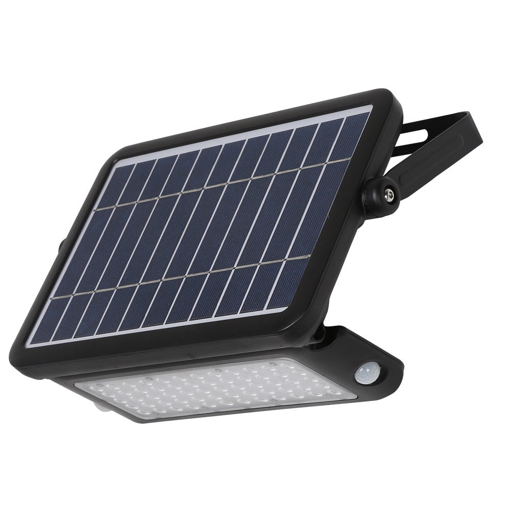 TECHNO Proiettore Faro Solare Led 1080 Lm Con Pannello, Crepuscolare e Sensore Movimento