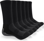 Sokke da Calcio con Presa Adesiva e Impermeabile Antiscivolo Calzature Sportive Antiscivolo Calzature da Camminata con Pieno di Piuma e Cinturino Compressivo Stropicciato per Atletica Leggera Calcio e Camminata 3 Paia